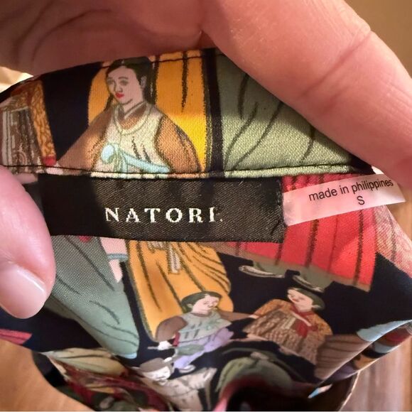 Natori Dynasty Zip Caftan Size Small - Picture 4 of 6